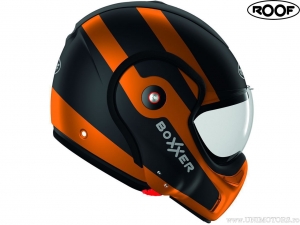 Capacete de motocicleta Roof New Boxxer Fuzo Matt Black-Orange (preto-laranja fosco) - Roof