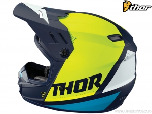 Capacete enduro / cross Juvenil (infantil) Sector Blade (azul marinho fosco / amarelo fosco) - Thor