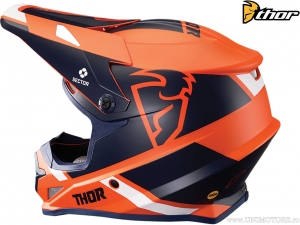 Capacete enduro / cross Sector Split (laranja fosco / azul marinho fosco) - Thor