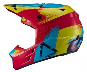 CAPACETE GPX 3.5 V19.1 VERMELHO/LIMA DOT + ECE: Tamanho - L