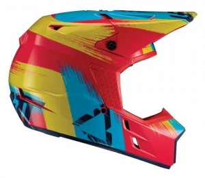 CAPACETE GPX 3.5 V19.1 VERMELHO/LIMA DOT + ECE: Tamanho - L