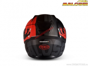 Capacete HM1 Premier Vyrus (M) - preto / vermelho - Malossi