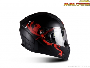 Capacete HM1 Premier Vyrus (S) - preto / vermelho - Malossi