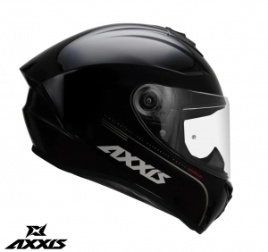 Capacete integral Axxis modelo Draken A11 preto brilhante - Preto brilhante, XS (53/54cm)