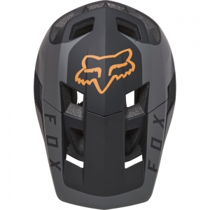 Capacete MTB Dropframe Pro Sideswipe, CE [Preto/Dourado]: Tamanho - S