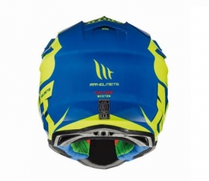 Capacete off-road para motocicleta MT Falcon Weston C1 amarelo fluorescente - Amarelo fluorescente, XS (53/54cm)