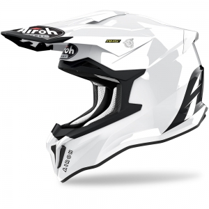 Capacete Strycker alb lucios: Tamanho - XXL