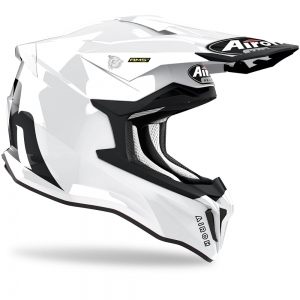 Capacete Strycker alb lucios: Tamanho - XXL