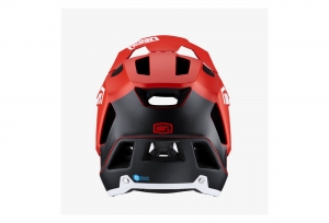 Capacete Trajecta All Mountain/Enduro vermelho: Tamanho - SM