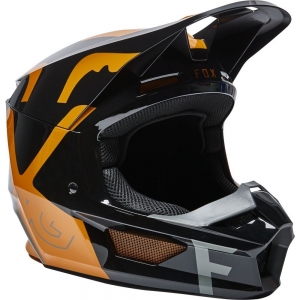 Capacete V1 Skew, ECE [Preto/Dourado]: Tamanho - XL