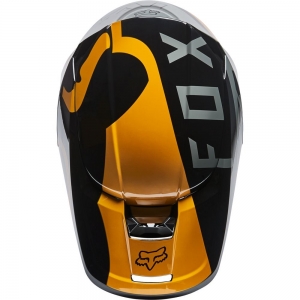 Capacete V1 Skew, ECE [Preto/Dourado]: Tamanho - XL