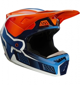 Capacete V3 RS com fio [Laranja Flo]: Tamanho - XL