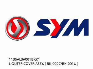 CAPACUL EXTERIOR ASAMBLAT (BK-002C/BK-001U) - 1135AL3A001BKK1 - SYM