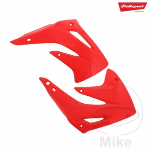 Carénage de radiateur rouge Polisport - Honda CR 85 R ('03-'08) / Honda CR 85 RB 19 pouces ('03-'08) - JM