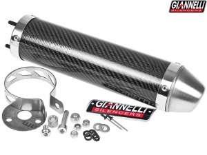 Carbon final exhaust - Giannelli Enduro 2-stroke - Aprilia RS 50 ('99-'05) / Tuono 50 ('03-'05) / Yamaha TZR 50 ('00-'03)