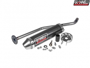 Carbon final muffler - Giannelli Enduro 2-stroke - Generic Trigger 50 / KSR Moto TR 50 SM ('14-'16) / Malaguti XSM 50 ('19-'20)