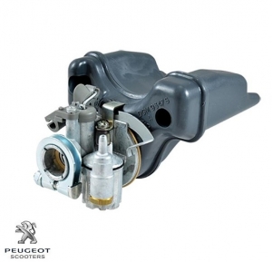 Carburateur + filtre à air complet - Peugeot Moped 103 Chrono / 103 MVL / 103 SP / 104 / GL 10 2T AC 50cc (Gurtner D12G) - Peug