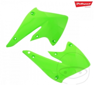 Carena radiatore verde Polisport - Kawasaki KX 250 F 4T ('06-'08) - JM