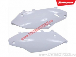 Carenados laterales blancos - Kawasaki KX 250 F 4T ('13-'15) / KX 450 F ('12-'14) - Polisport