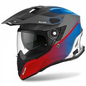 Casco Airoh Commander Progress rosso/blu: Taglia - XS