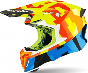 Casco Airoh Twist 2.0 Estructura amarillo brillante: Talla - XXL