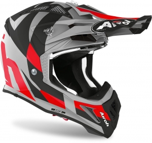 Casco Aviator Trick rosso opaco: Taglia - S