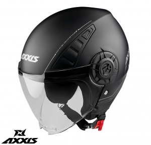 Casco Axxis modelo Metro A1 negro mate (cara abierta)