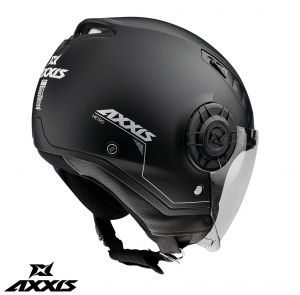 Casco Axxis modelo Metro A1 negro mate (cara abierta)