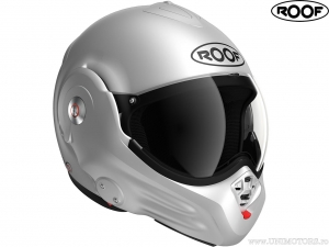 Casco de moto Roof Desmo Matt Silver-White (plateado-blanco mate)