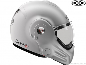 Casco de moto Roof Desmo Matt Silver-White (plateado-blanco mate)