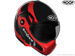 Casco de motocicleta Roof New Boxxer Fuzo Negro-Rojo (negro-rojo) - Roof