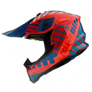 Casco de Motocross MT Falcon Energy B14 Naranja Fluorescente Brillante - Naranja Fluorescente Brillante, XL (61/62cm)