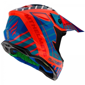 Casco de Motocross MT Falcon Energy B14 Naranja Fluorescente Brillante - Naranja Fluorescente Brillante, XL (61/62cm)