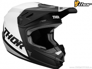 Casco Enduro/Cross Giovanile (Nero Opaco/Bianco Opaco) - Thor