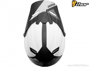 Casco Enduro/Cross Giovanile (Nero Opaco/Bianco Opaco) - Thor