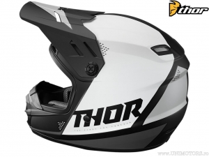 Casco Enduro/Cross Giovanile (Nero Opaco/Bianco Opaco) - Thor