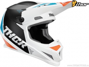 Casco Enduro/Cross Sector Blade (bianco opaco/blu opaco/nero opaco) - Thor