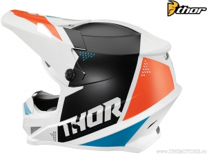 Casco Enduro/Cross Sector Blade (bianco opaco/blu opaco/nero opaco) - Thor