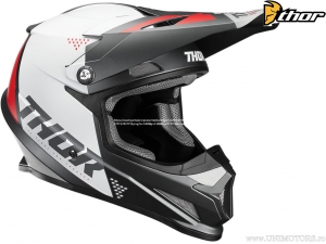 Casco Enduro / Cross Sector Blade (grigio mat / bianco mat / rosso mat) - Thor