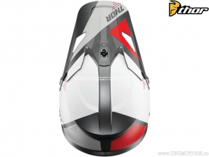 Casco Enduro / Cross Sector Blade (grigio mat / bianco mat / rosso mat) - Thor