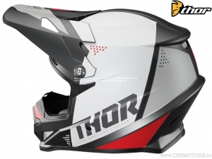 Casco Enduro / Cross Sector Blade (grigio mat / bianco mat / rosso mat) - Thor