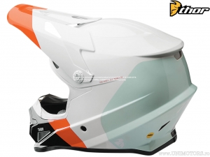 Casco Enduro / Cross Sector Bomber (Blanco / Naranja) - Thor