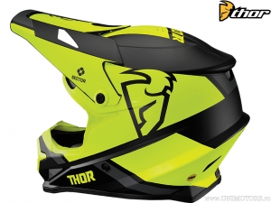 Casco Enduro / Cross Sector Split (Nero Opaco / Giallo Opaco) - Thor