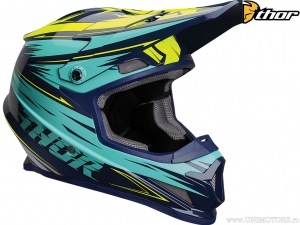 Casco Enduro/Cross Sector Warp (Azul Marino/Turquesa) - Thor