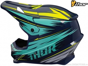 Casco Enduro/Cross Sector Warp (Azul Marino/Turquesa) - Thor