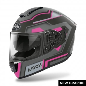 Casco integral Airoh ST. 501 Square rosa mate: Talla - XS