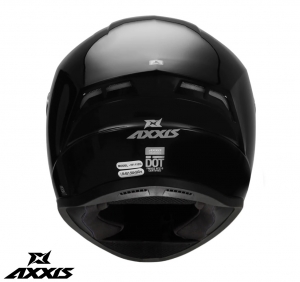 Casco integral Axxis modelo Draken A11 negro brillante - Negro brillante, XS (53/54cm)