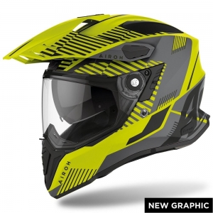 Casco Integrale Airoh Commander Boost Giallo Opaco: Taglia - XL