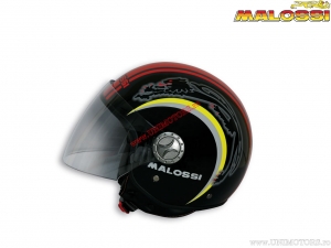 Casco Jet (S) - negro brillante - Malossi