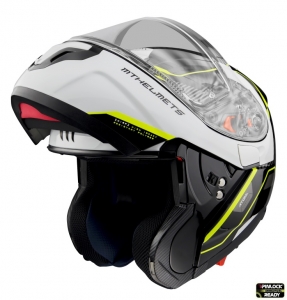 Casco modular MT Atom SV Open B3 amarillo fluorescente brillante listo para Pinlock - Amarillo fluorescente brillante, XS (53/54